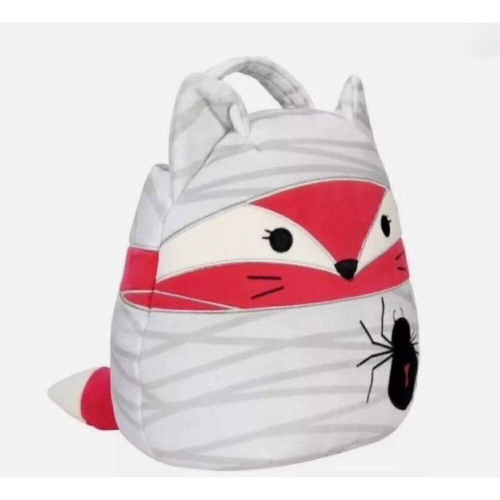 NWT Squishmallows FiFi the Mummy Fox Halloween Trick or Treat Pail Basket